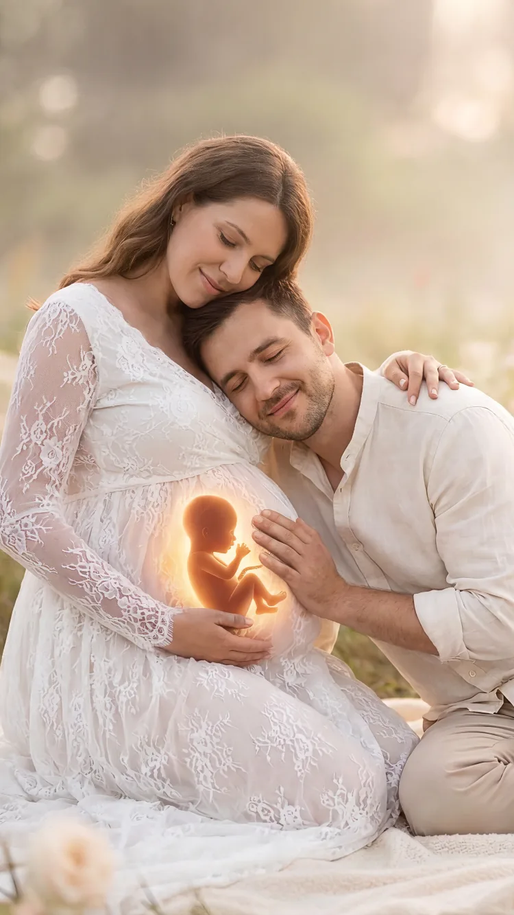 Expecting mother at Wish Fertility Hospital
